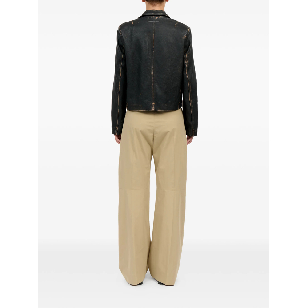 [MM6 Maison Margiela] Leather Jacket SS26 M07021 S62AN0182 900