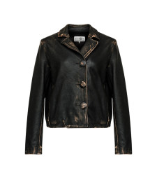 [MM6 Maison Margiela] Leather Jacket SS26 M07021 S62AN0182 900
