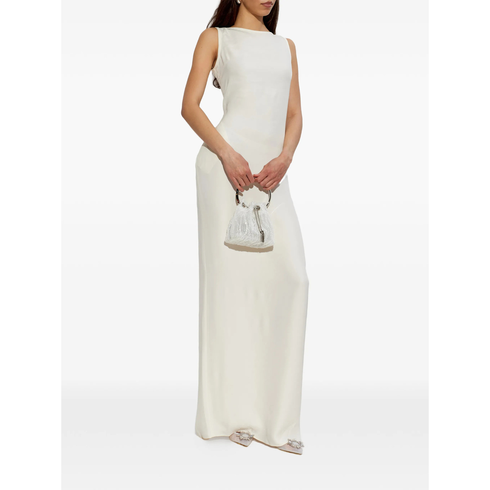 [Amina Muaddi] Pumps SS26 BEGUM MESH SLI 95 WHITE