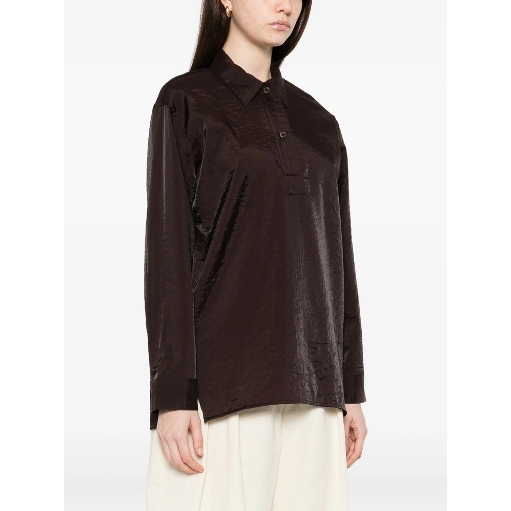 [Studio Nicholson] Shirts Long Sleeve SS26 SNW-1671 PINOLE COCOA