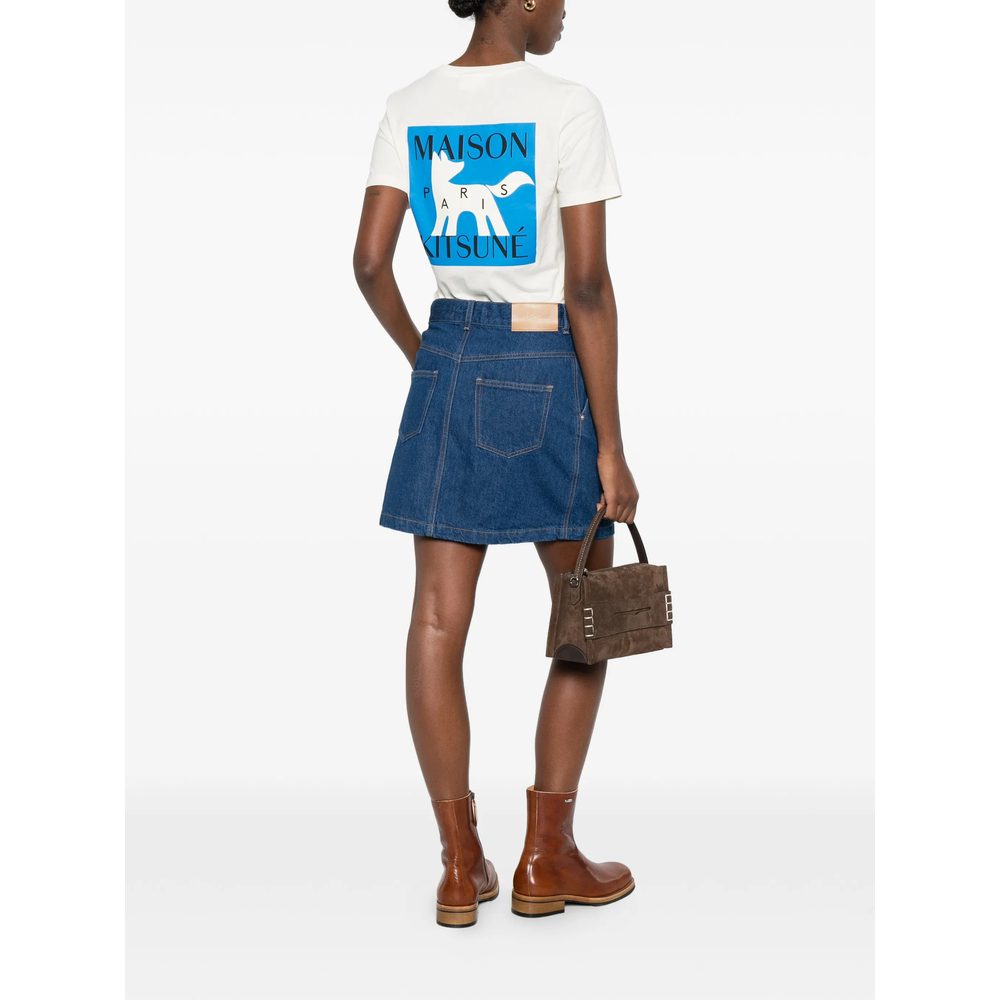 [MAISON KITSUNE] Mini skirt SS26 QW01501WD4023  WAIND