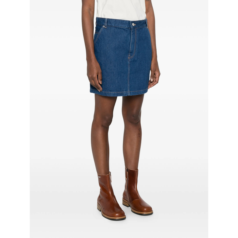 [MAISON KITSUNE] Mini skirt SS26 QW01501WD4023  WAIND