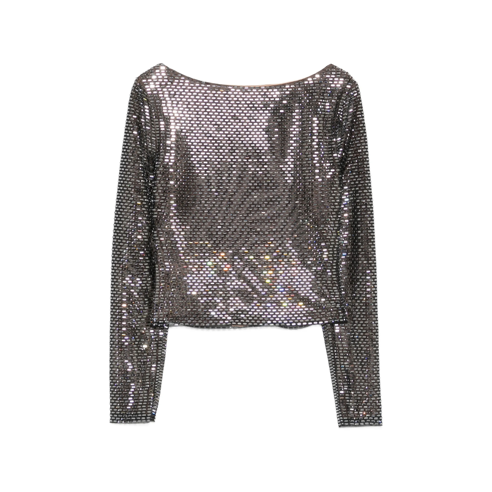 [Self-portrait] Blouse SS26 SS26-169T-B  BLACK