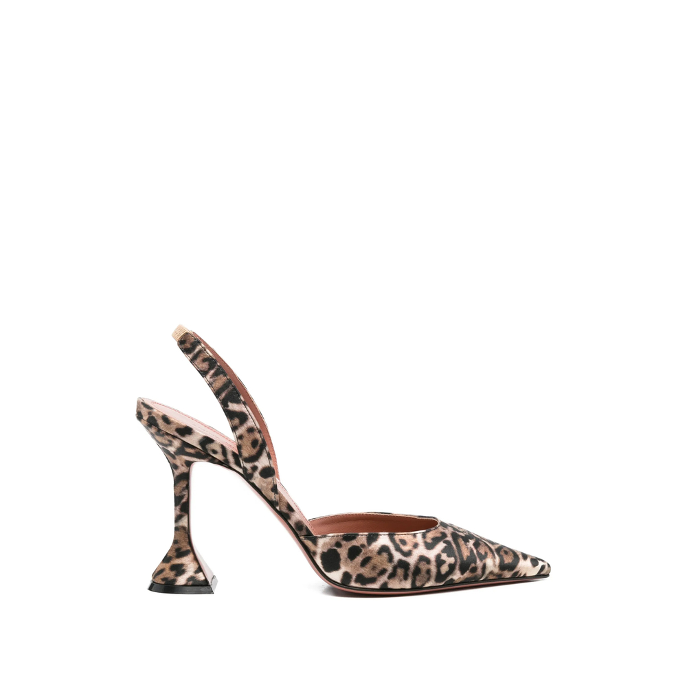 [Amina Muaddi] Sandals SS26 HOLLI SLING 95 LEOPA