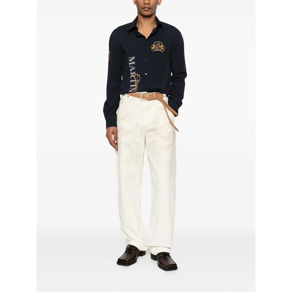 [Martine Rose] Shirts Long Sleeve SS26 492WSP13504  BLU