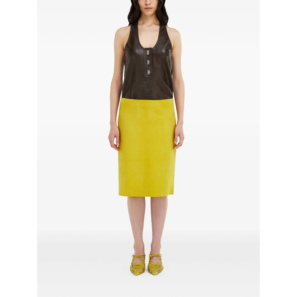 [Ferragamo] Long skirt SS26 13I094 0793105 GIALL