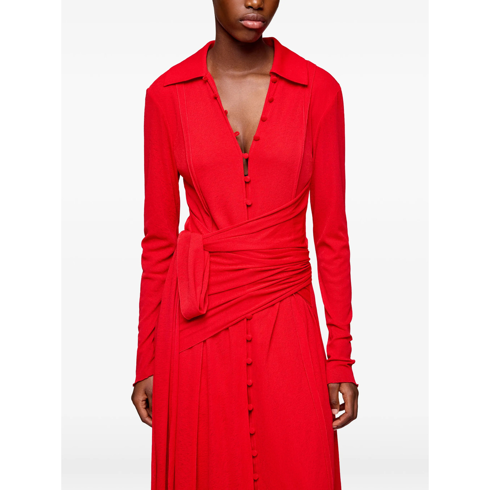 [GANNI] Long sleeve dress SS26 A1030484  06P