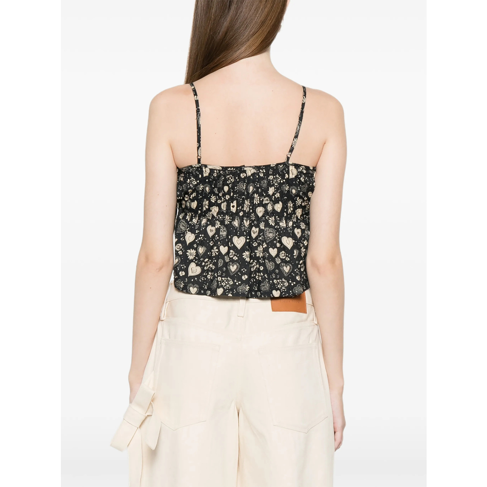 [R13] Tank top SS26 R13WR570 R705B BLACK