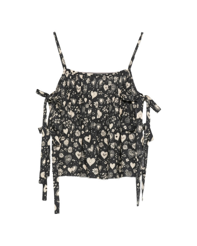 [R13] Tank top SS26 R13WR570 R705B BLACK