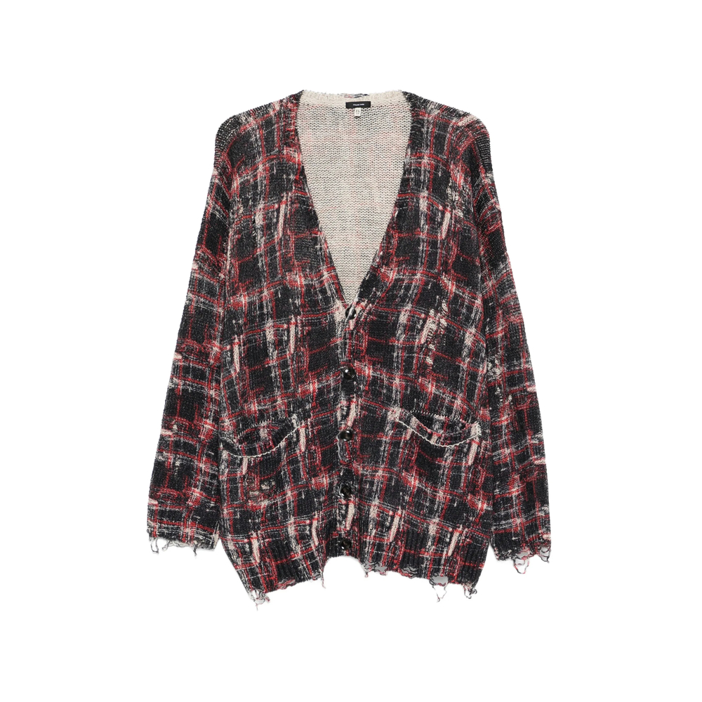 [R13] Cardigan SS26 R13WY198 Y261A BKRED