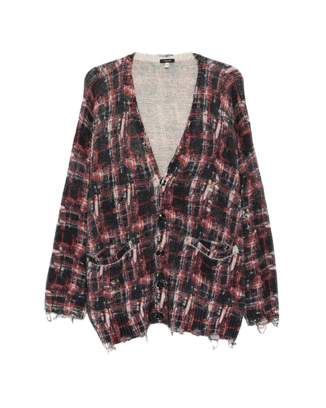 [R13] Cardigan SS26 R13WY198 Y261A BKRED