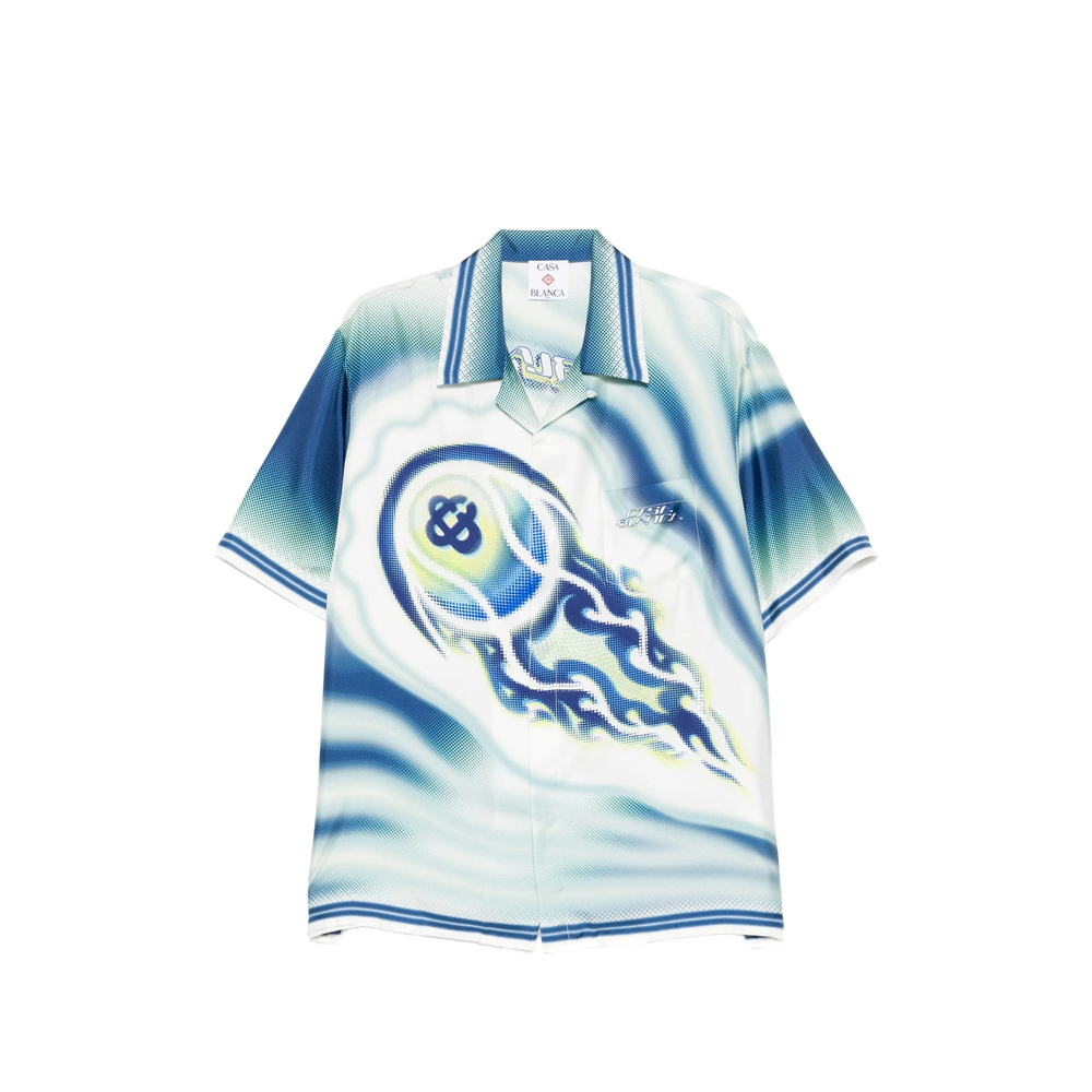 [Casablanca] Shirts Short Sleeve SS26 SP26-SH-003 06 FLATE