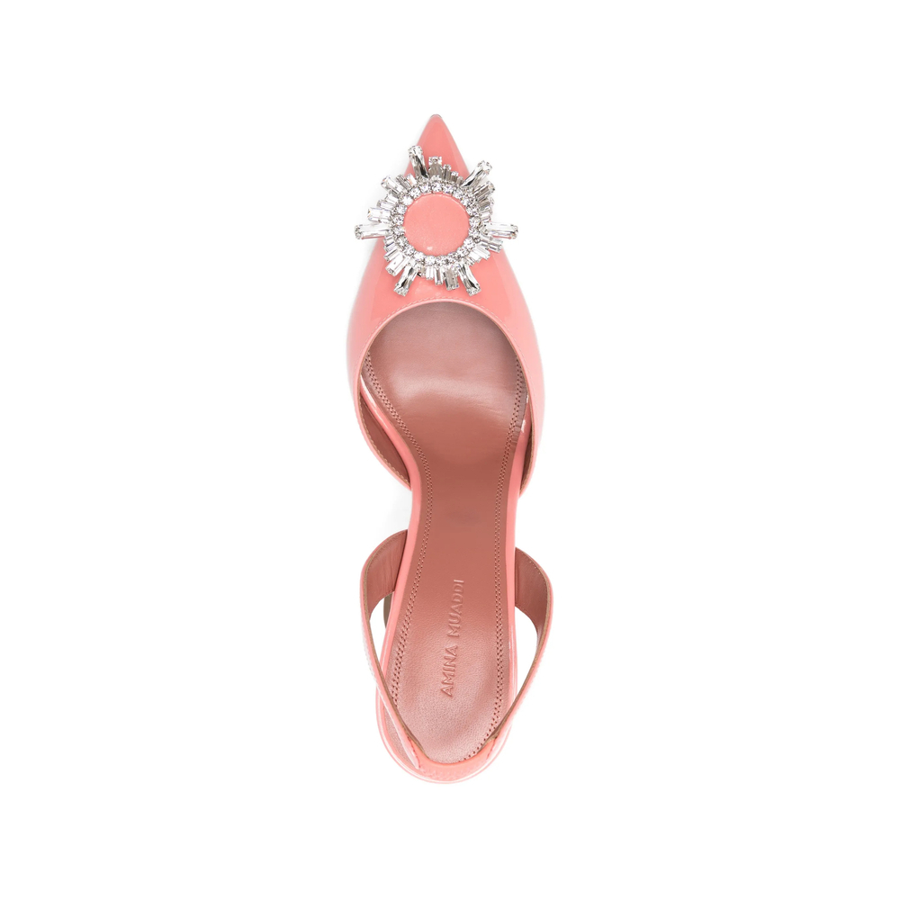 [Amina Muaddi] Boots SS26 BEGUM SLING 95 PEACH