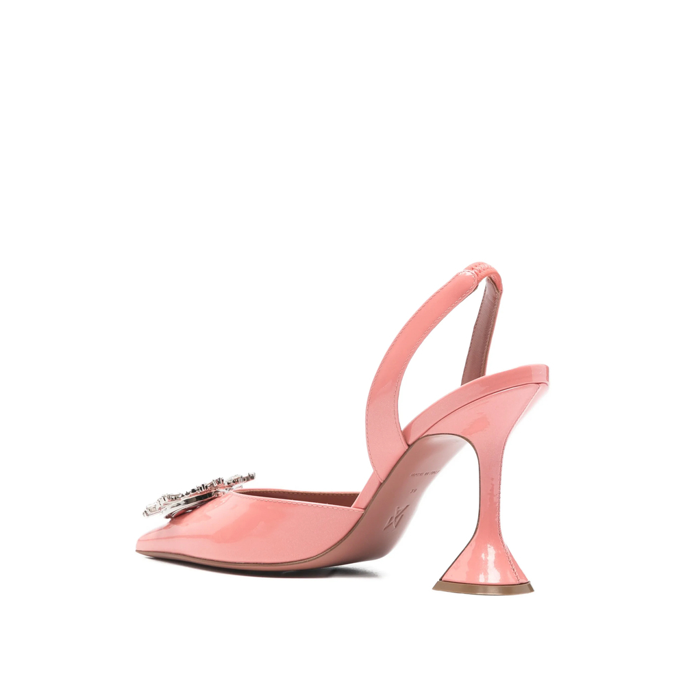 [Amina Muaddi] Boots SS26 BEGUM SLING 95 PEACH