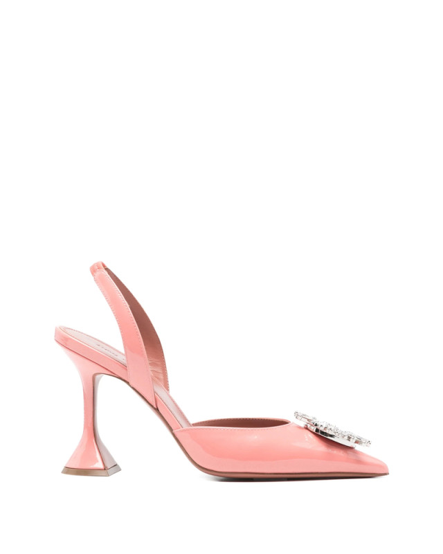 [Amina Muaddi] Boots SS26 BEGUM SLING 95 PEACH