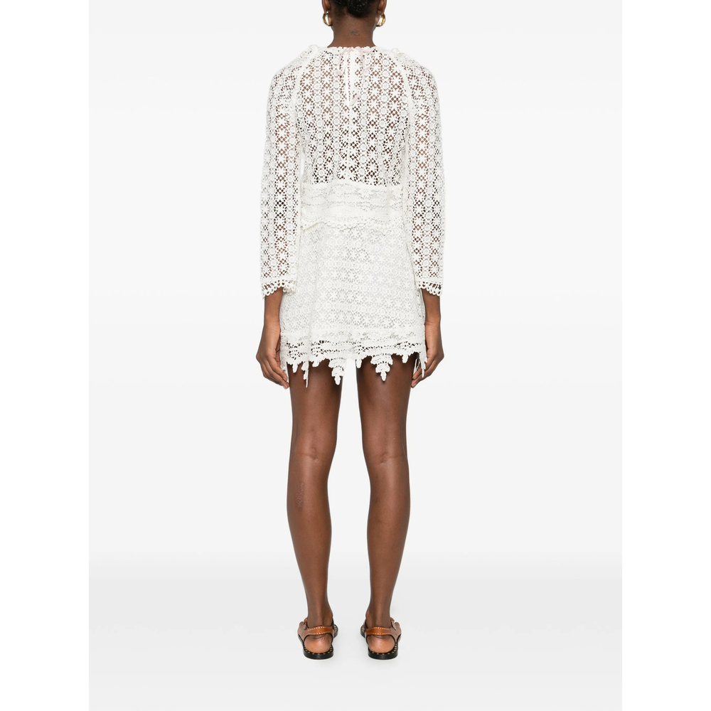 [Isabel Marant] Long sleeve dress SS26 D1J02I RO0993FA 20WH