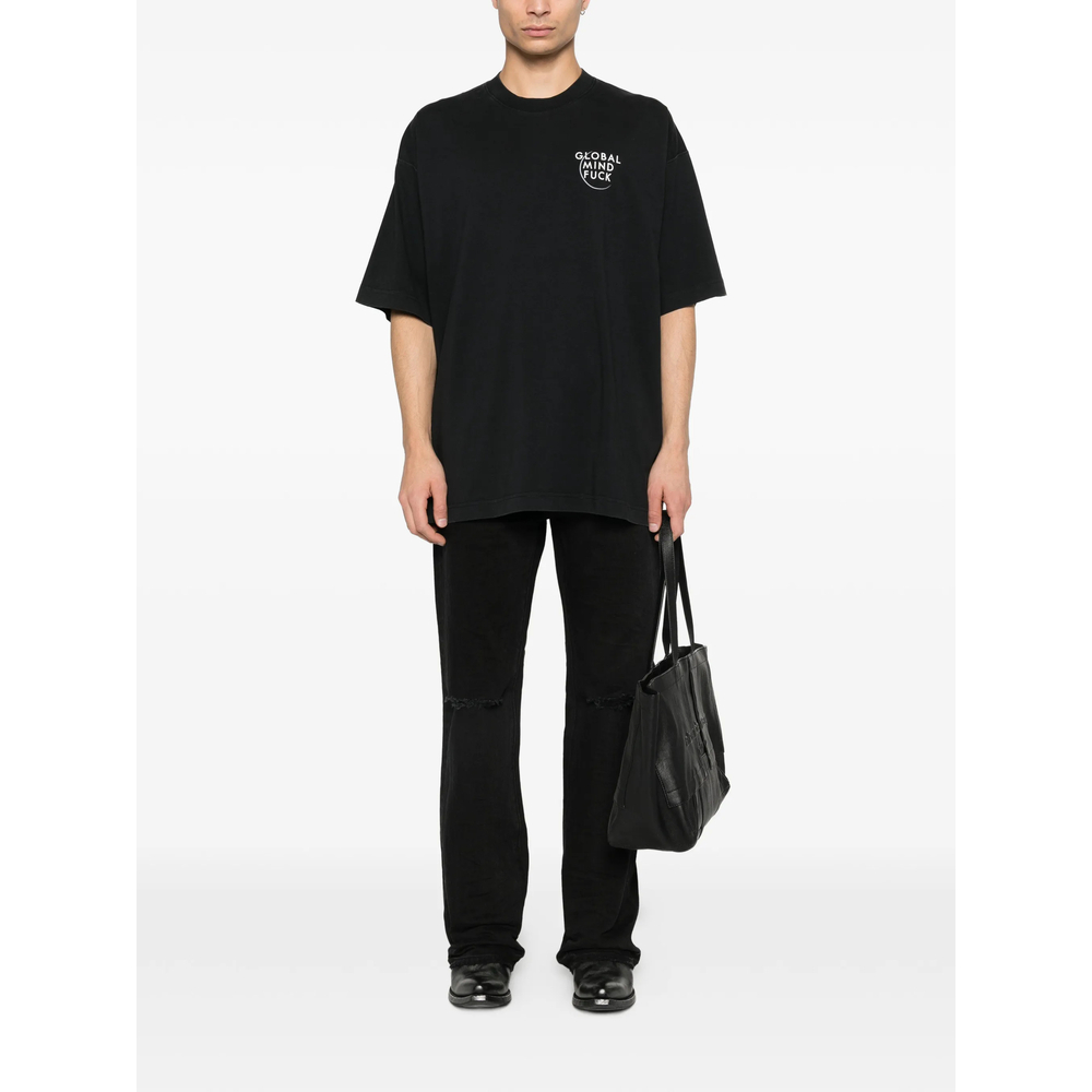 [Vetements] T-shirts Short Sleeve SS26 ME76TR225B  BLACK