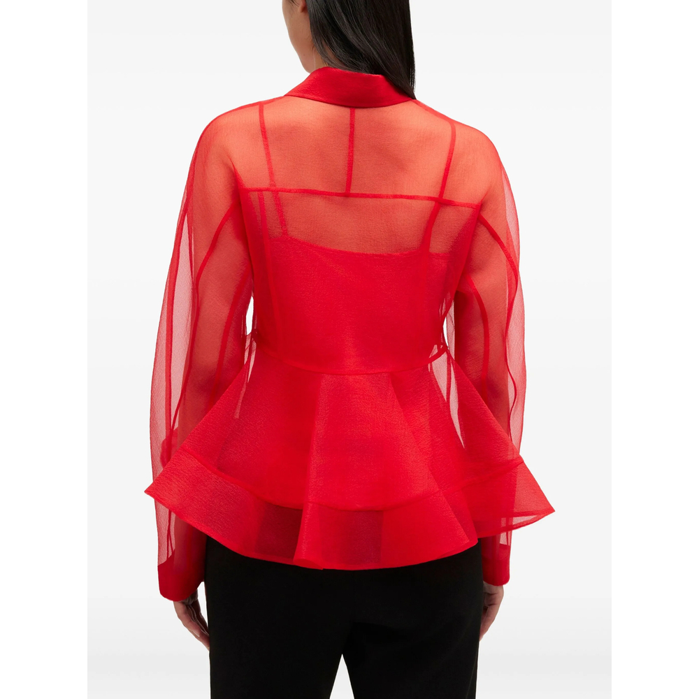 [GANNI] Shirts Long Sleeve SS26 A1040098  05P