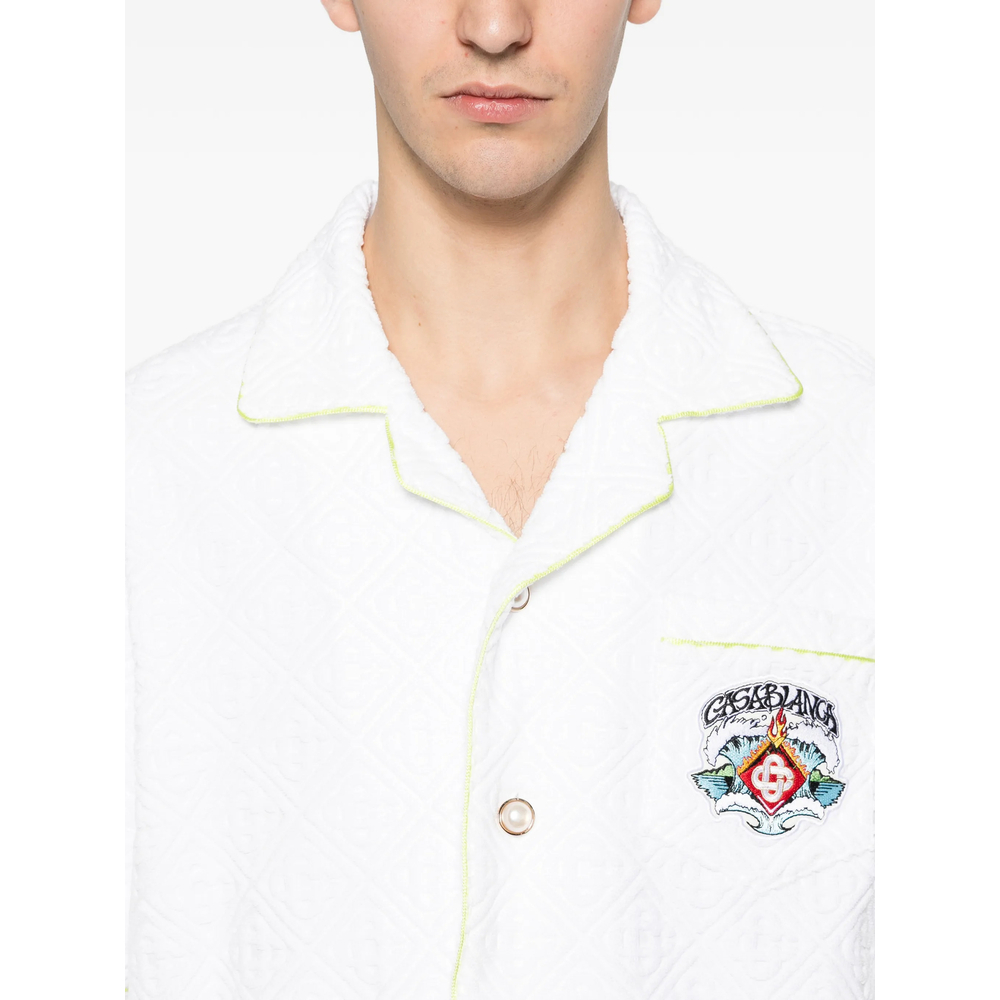 [Casablanca] Shirts Short Sleeve SS26 SP26-SH-085 03 WHITE