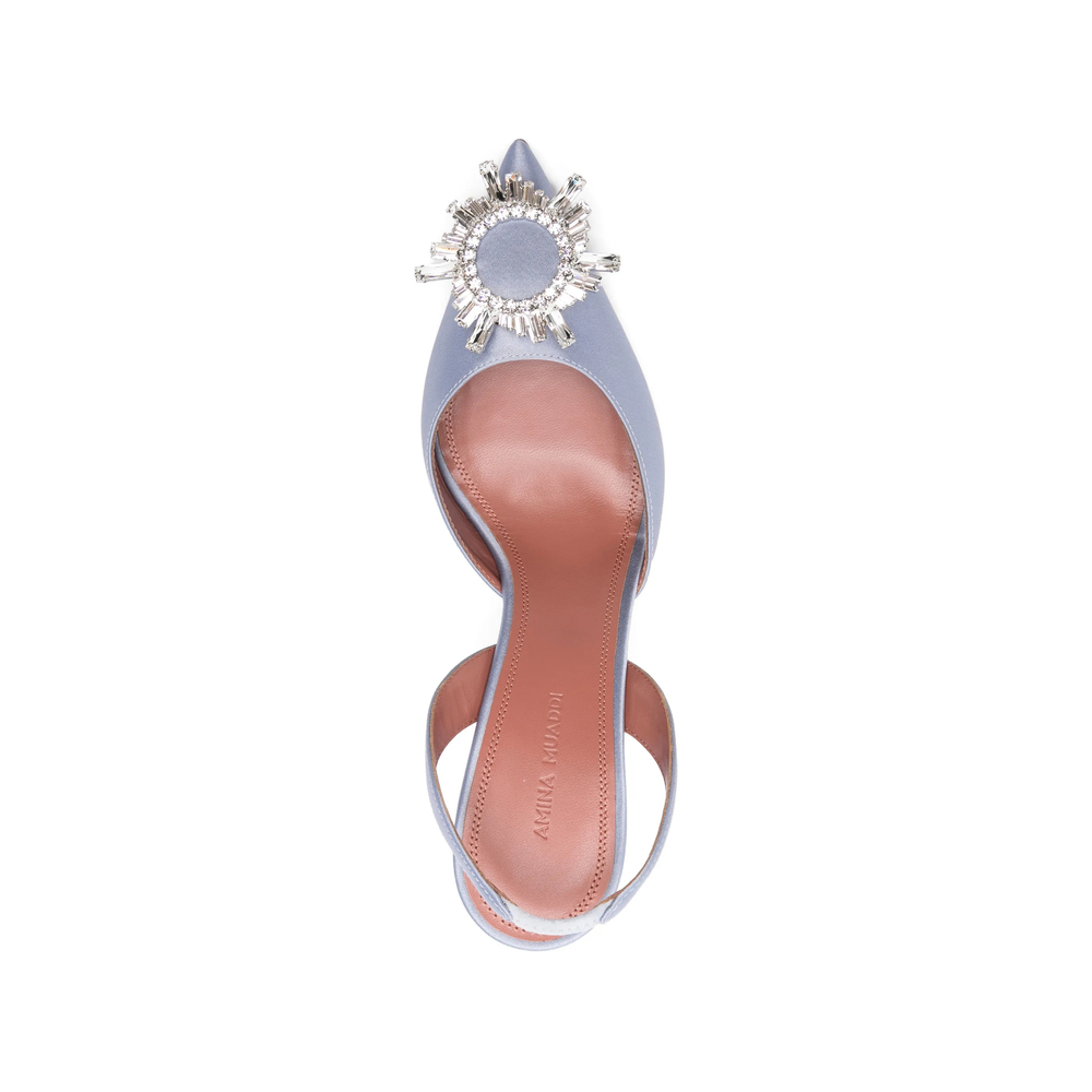 [Amina Muaddi] Boots SS26 BEGUM SLING 95 LILAC