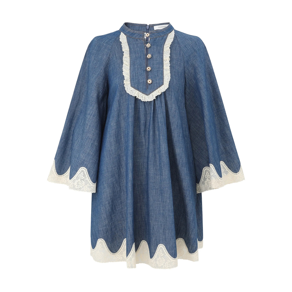 [Zimmermann] Long sleeve dress SS26 5624DRS261  RBLUE