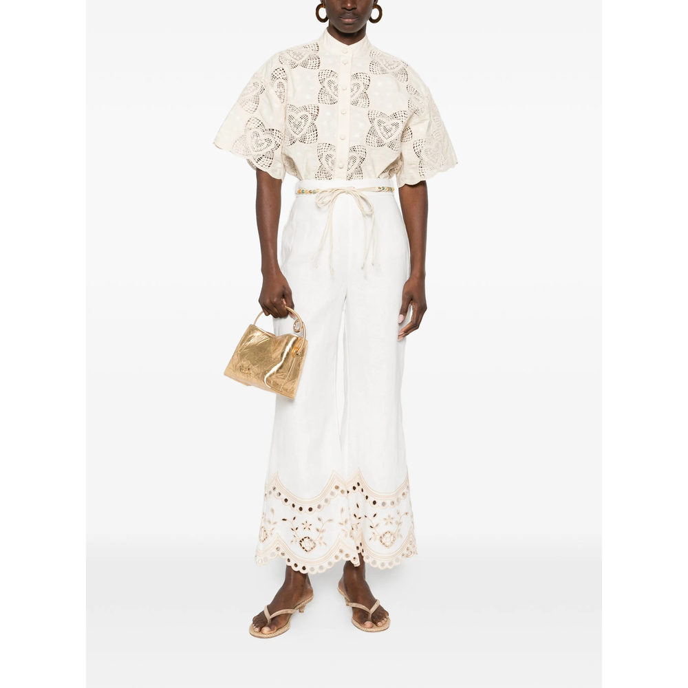 [Zimmermann] Trousers SS26 5797PRS262  IVORY