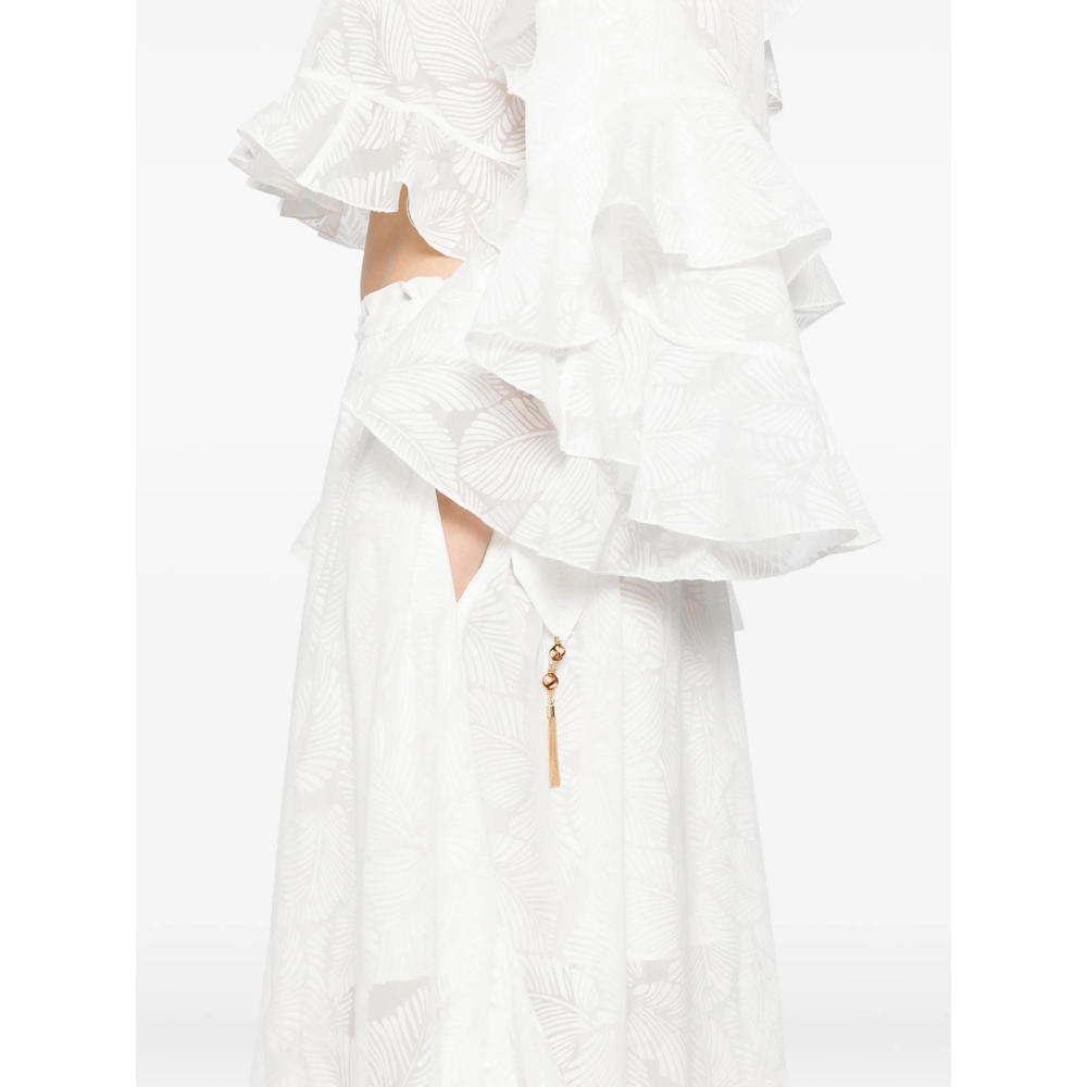 [Zimmermann] Midi skirt SS26 5770SRS263  IVORY