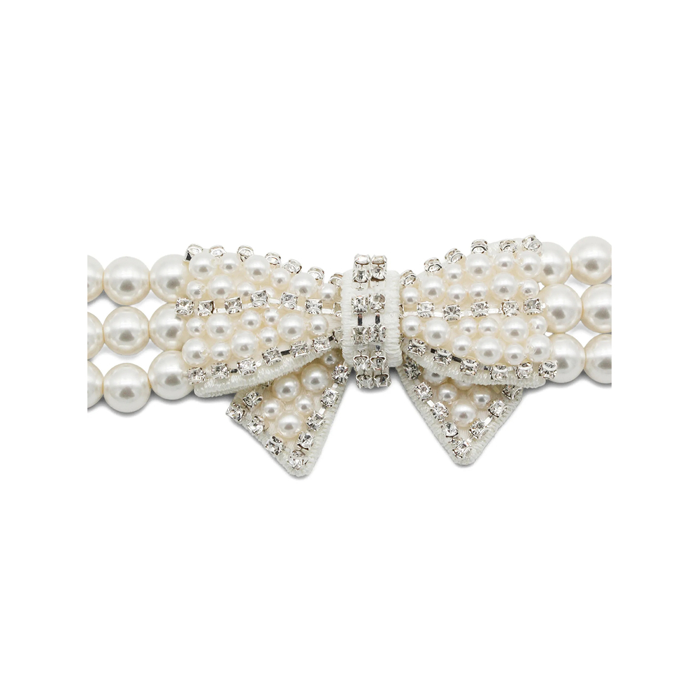 [Self-portrait] Necklace SS26 RS26-628N-C  CREAM