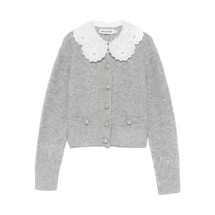 [Self-portrait] Cardigan SS26 RS26-123C-GR  GREY