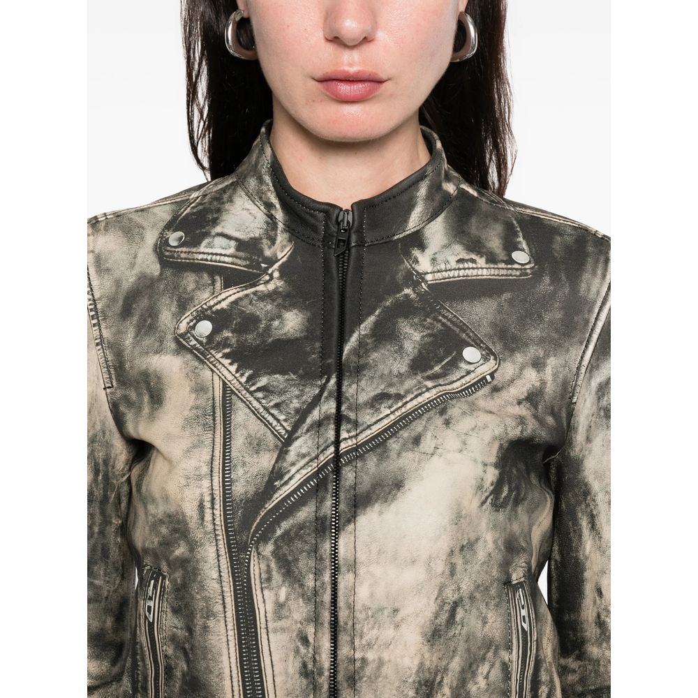 [Diesel] Leather Jacket SS26 0ENBC A20995 9XXA