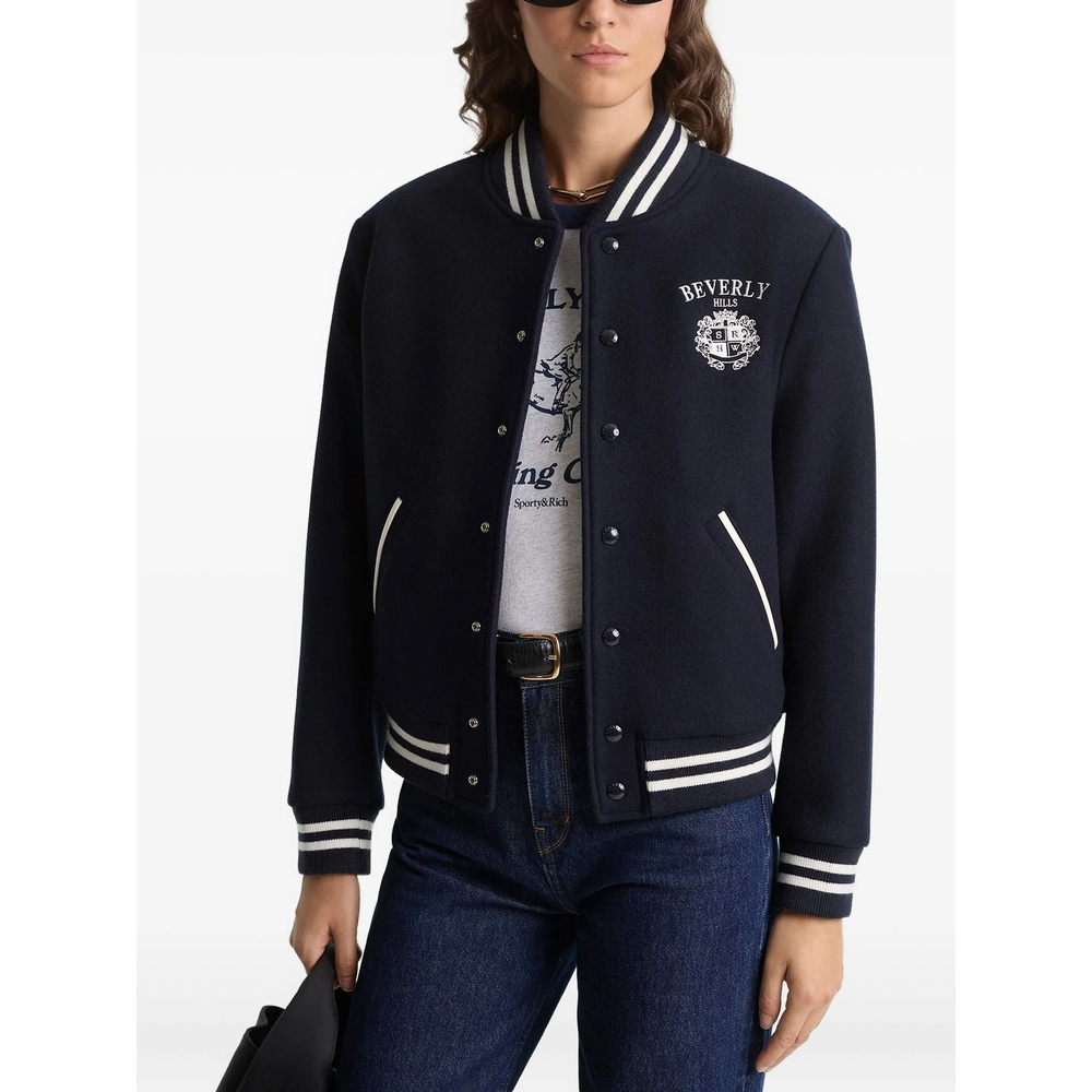 [SPORTY & RICH] Bomber jacket SS26 OW0076425BL  DKNAV