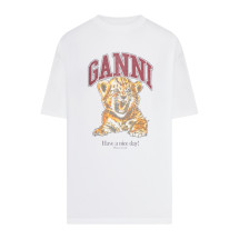 [GANNI] T-shirts Short Sleeve FW26 A1050060151 BRIGHT WHITE