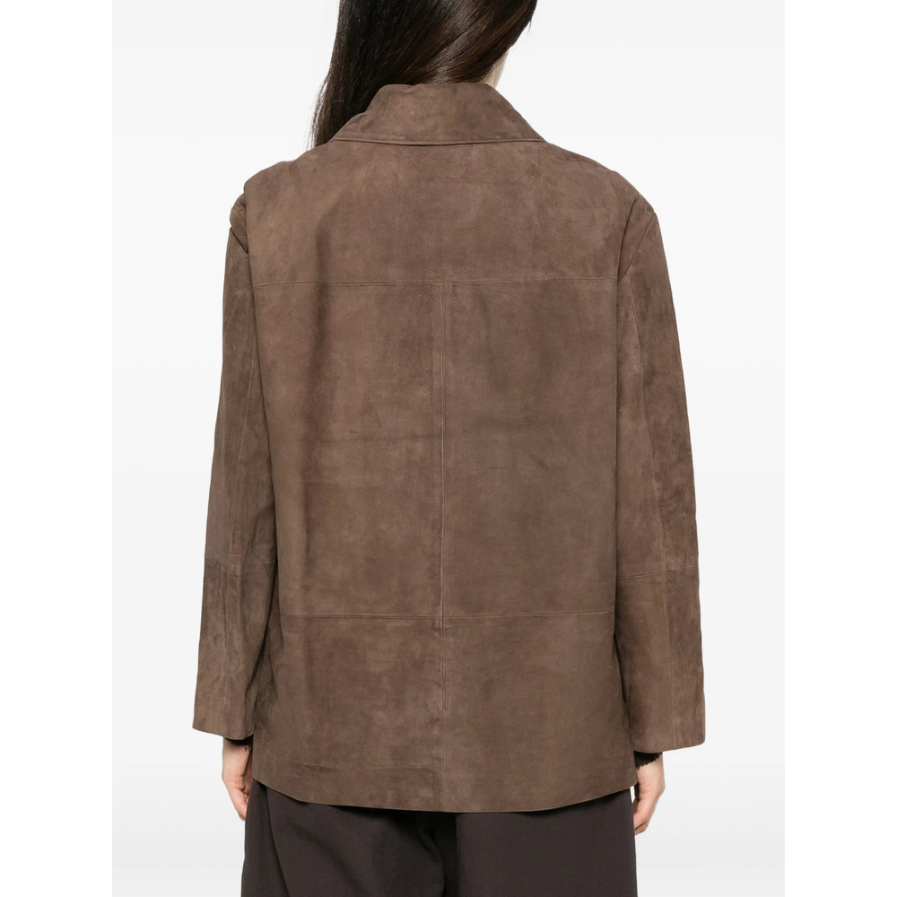 [S Max Mara] Leather Jacket FW26 SMMASTRALE 006F 001
