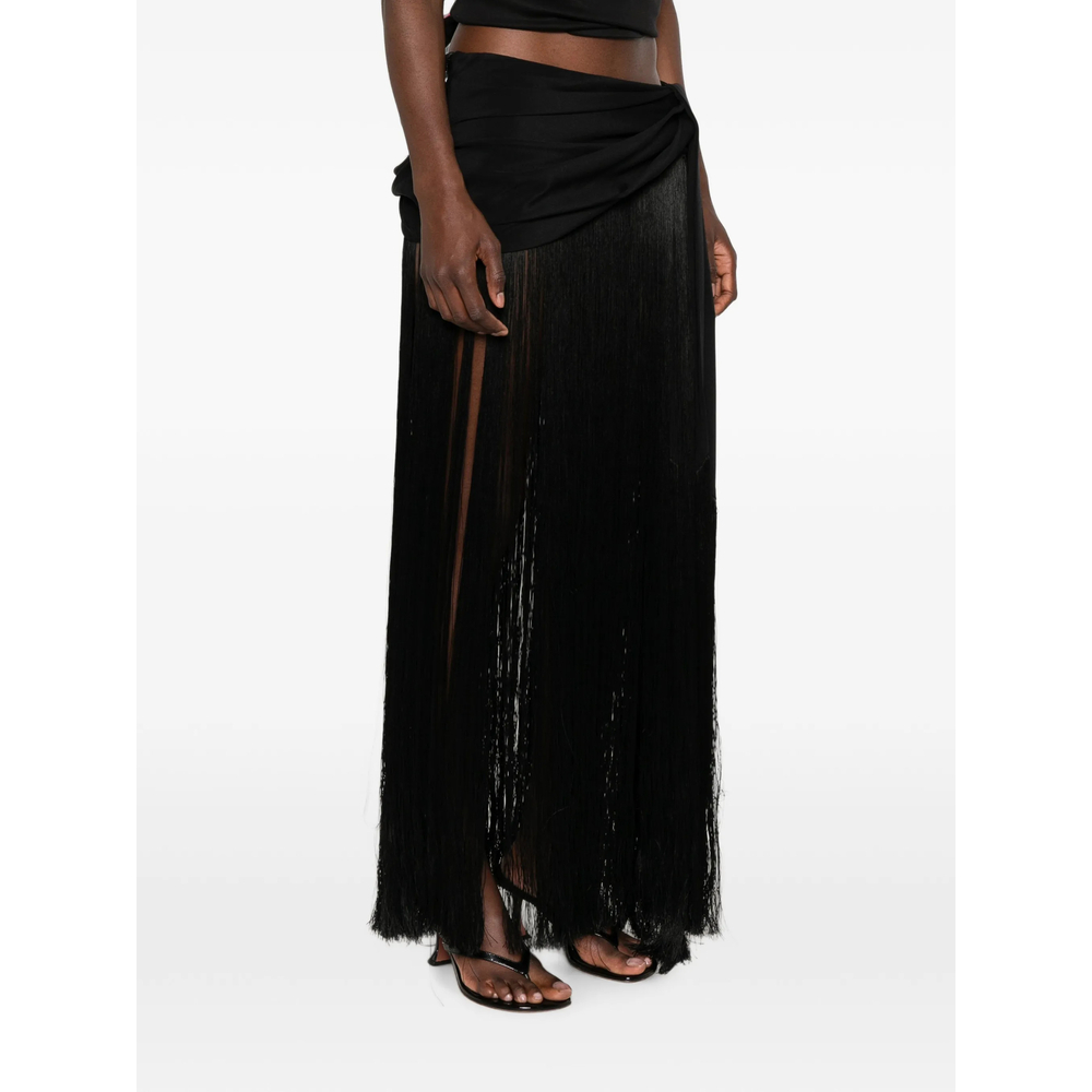 [Cult Gaia] Long skirt FW26 WVSK34774CR373 SAMAN BLACK
