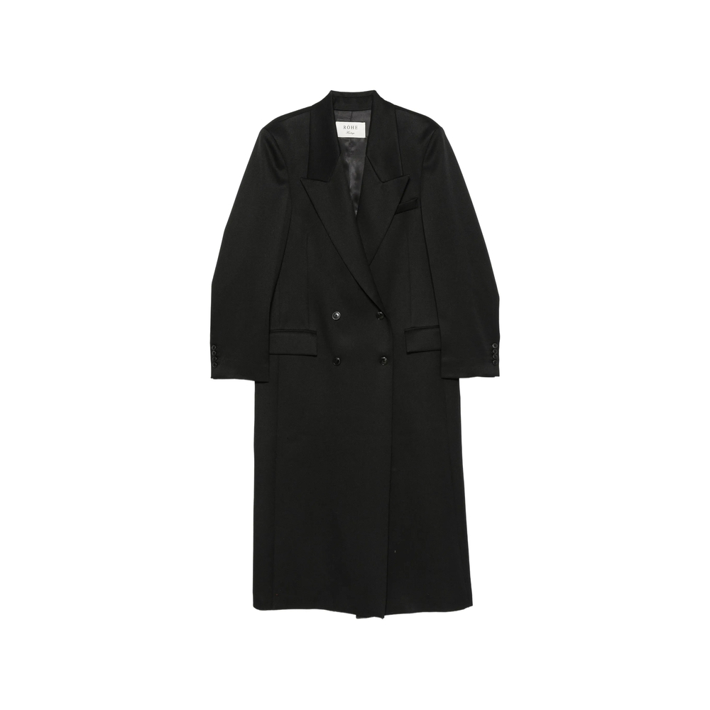 [ROHE] Coat FW26 820-10-270  BLACK