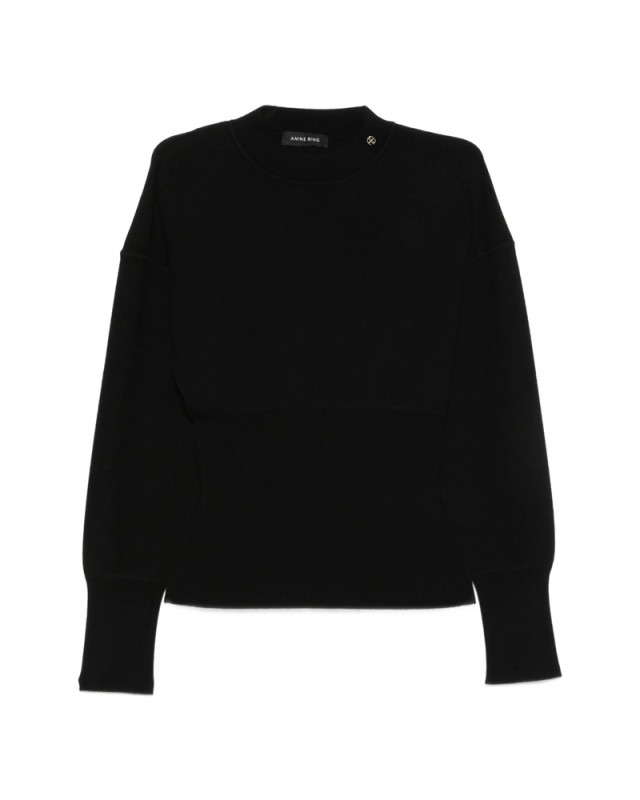 [Anine Bing] Knitwear FW26 A-08-12717  BLK26