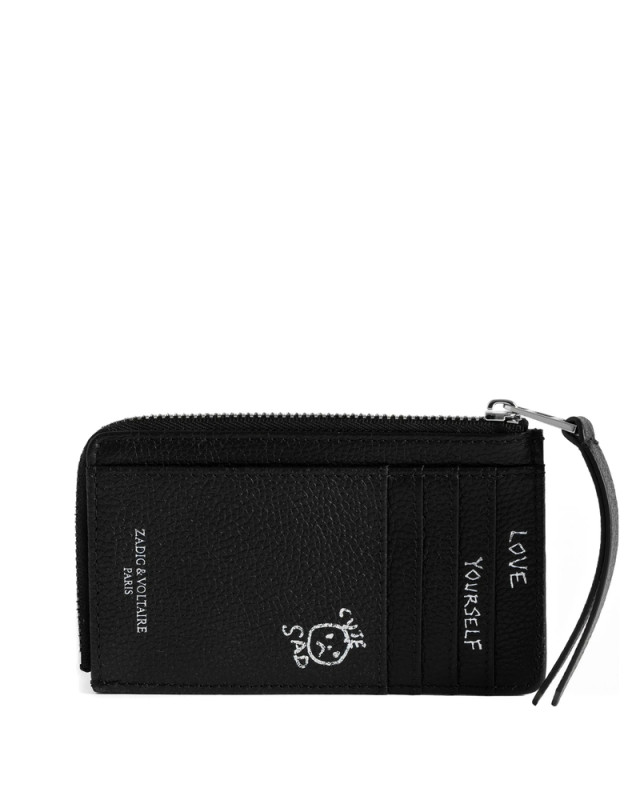 [Zadig & Voltaire] Wallet FW26 LWSG03809  BLACK