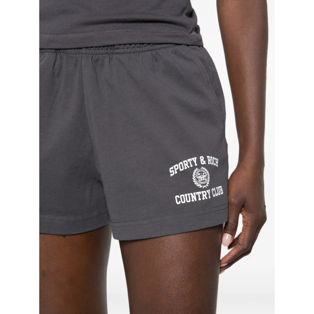 [SPORTY & RICH] Shorts FW26 SH037711218GY  CARBO