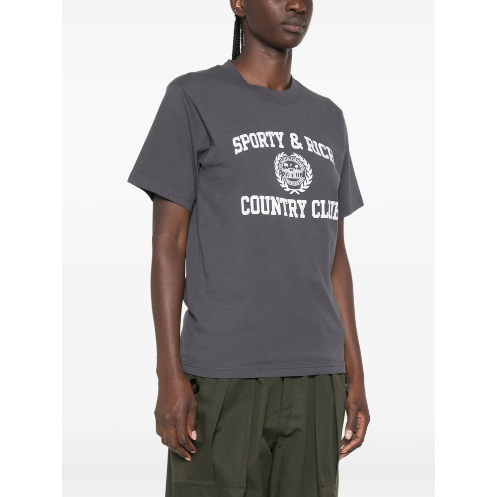 [SPORTY & RICH] T-shirts FW26 TO119711218GY  CARBO