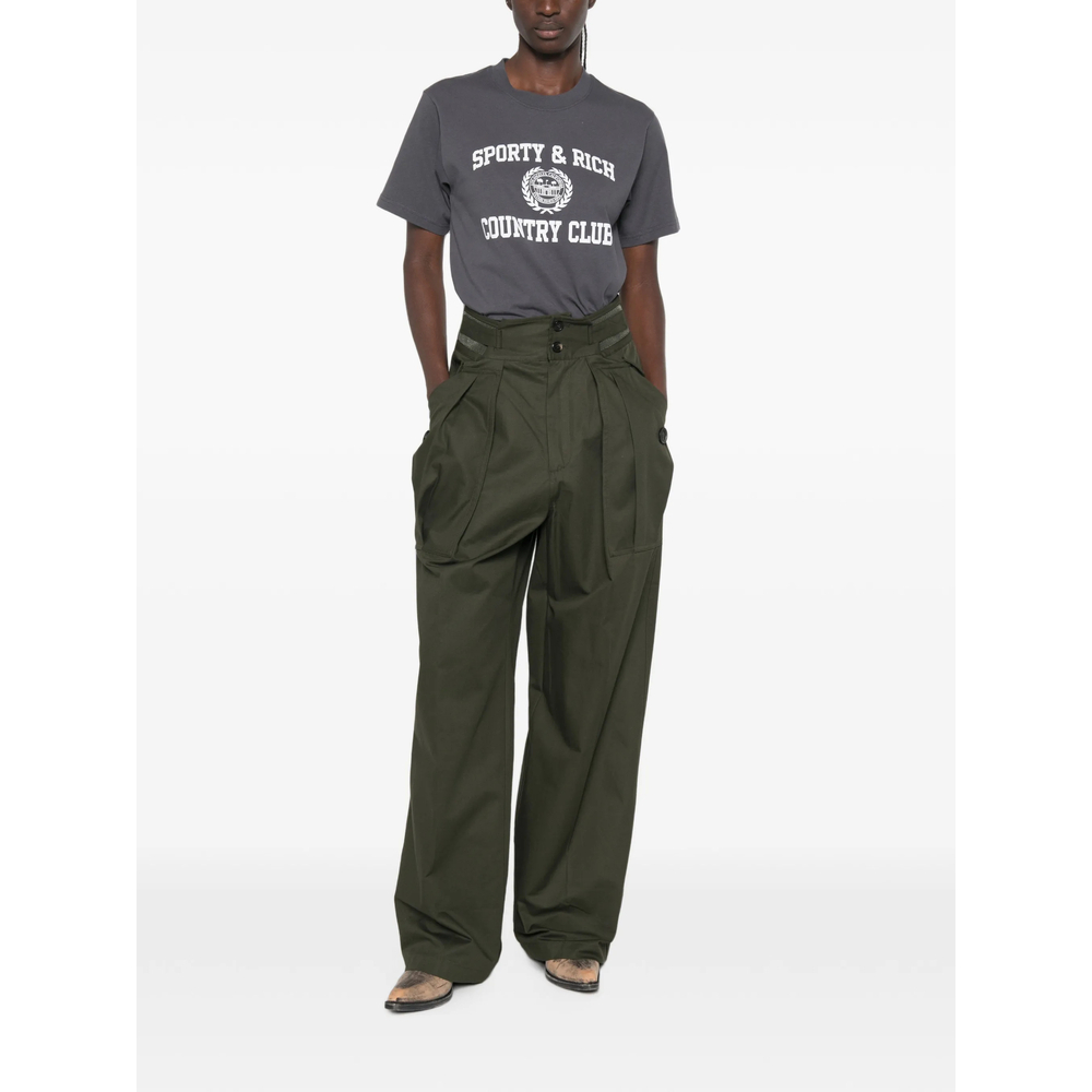 [SPORTY & RICH] T-shirts FW26 TO119711218GY  CARBO