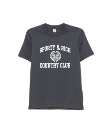 [SPORTY & RICH] T-shirts FW26 TO119711218GY  CARBO