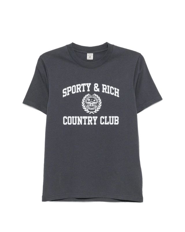 [SPORTY & RICH] T-shirts FW26 TO119711218GY  CARBO