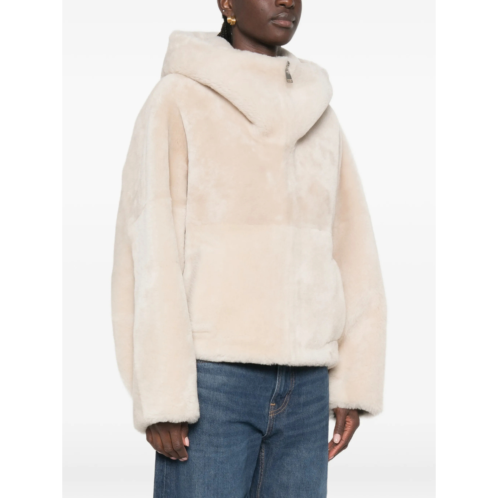 [Blancha] Leather Jacket FW26 26101-300  BURRO