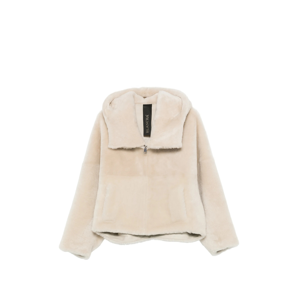 [Blancha] Leather Jacket FW26 26101-300  BURRO