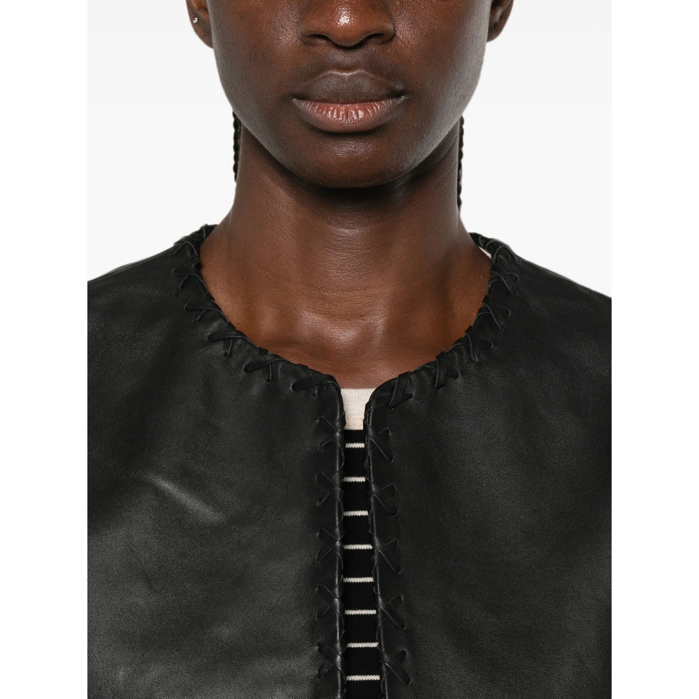 [ROHE] Leather Jacket FW26 420-11-148  BLACK