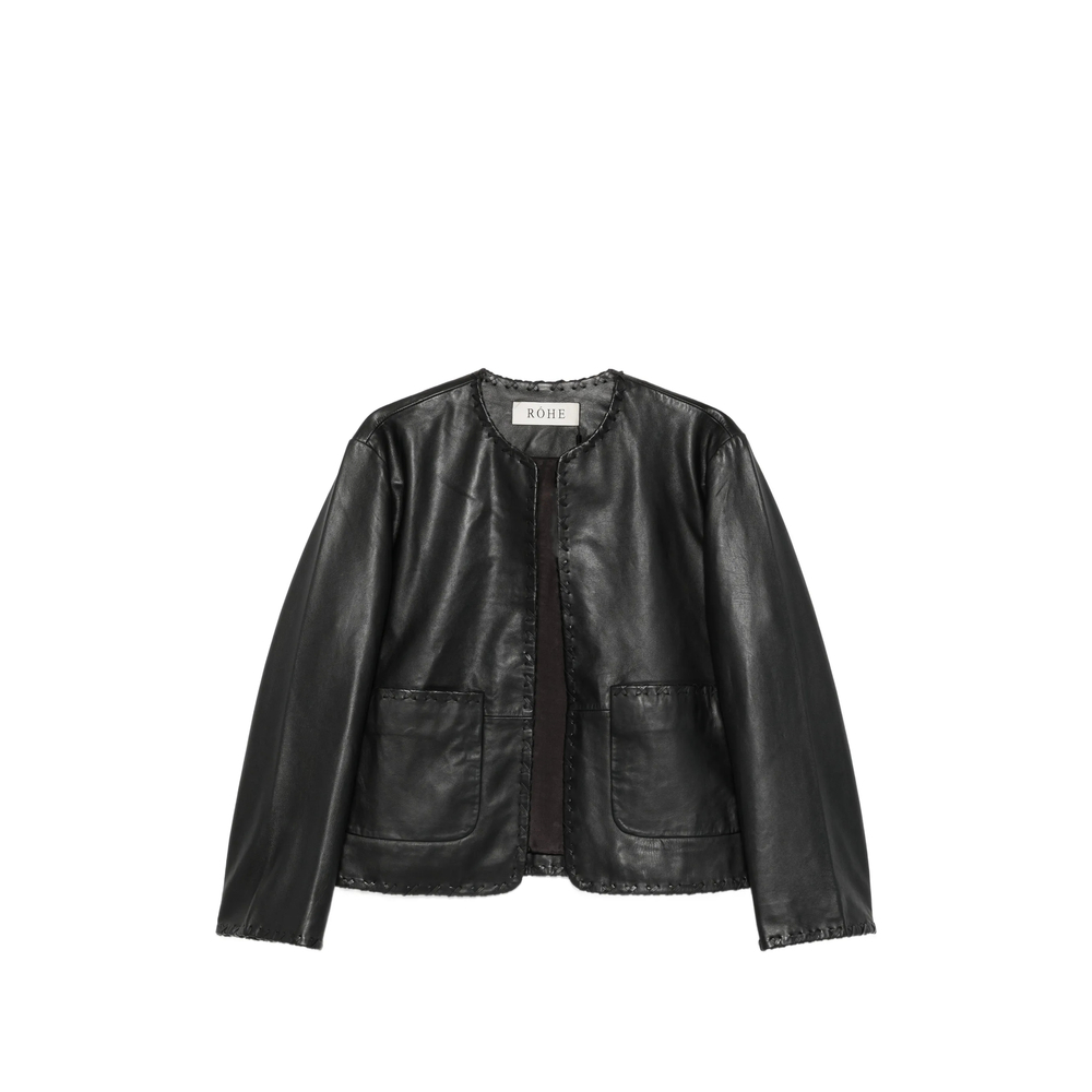 [ROHE] Leather Jacket FW26 420-11-148  BLACK