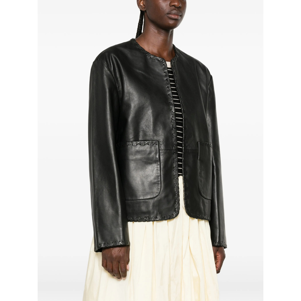 [ROHE] Leather Jacket FW26 420-11-148  BLACK