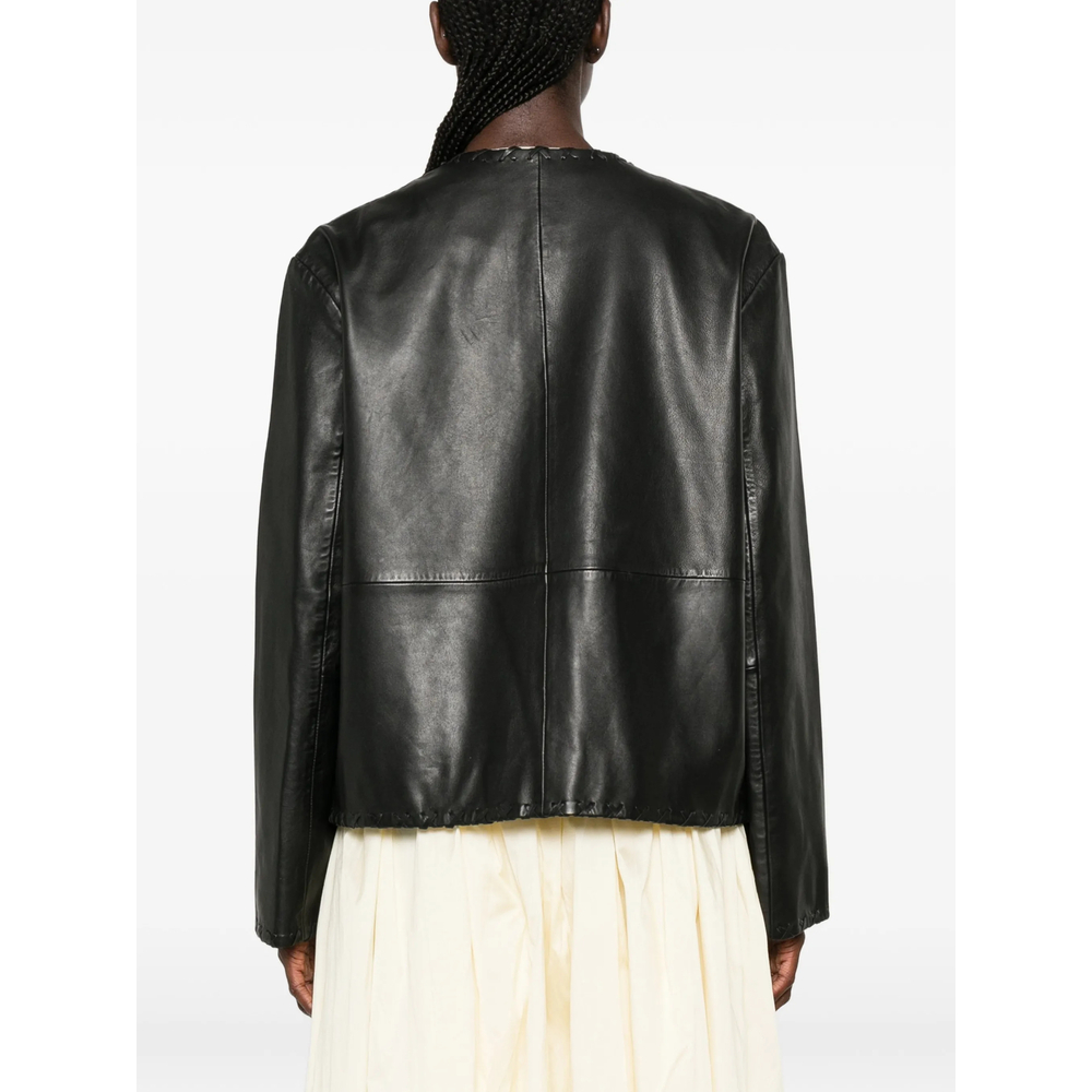 [ROHE] Leather Jacket FW26 420-11-148  BLACK