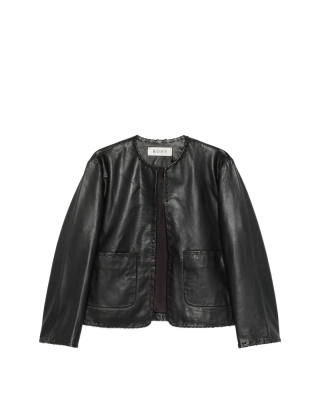 [ROHE] Leather Jacket FW26 420-11-148  BLACK