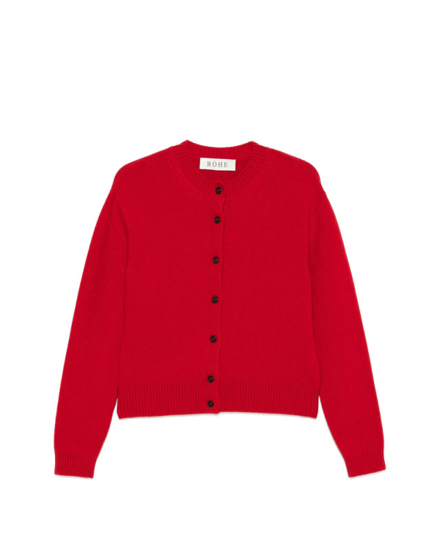 [ROHE] Cardigan FW26 420-23-356  RED